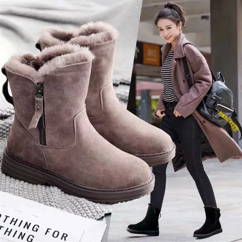 Women Brand Winter Snow Boots Female Ladies Fashion Designer Shoes Women