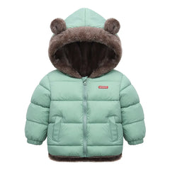 Winter Kids Thicken Jackets For Girls Coats Boys Jackets Plus Cashmere Jackets