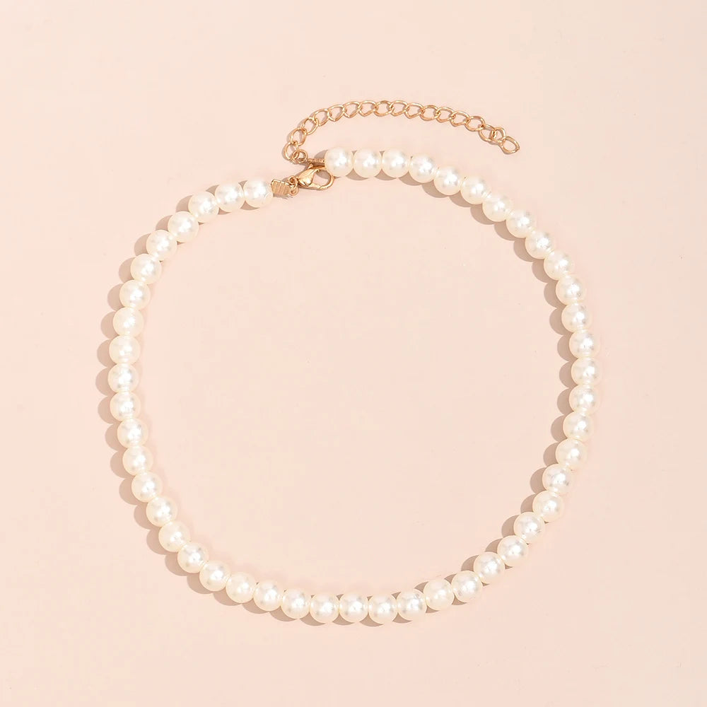 Elegant Jewelry Wedding Big Pearl Necklace For Women Fashion