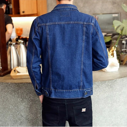 Fashion Mens Denim Jackets Slim Fit Mens Jeans Jacket Cotton Outwear Coat