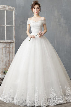 Off The Shoulder Wedding Dress 2023 New Light And Simple Wedding Dress Plus Size Bridal Gown