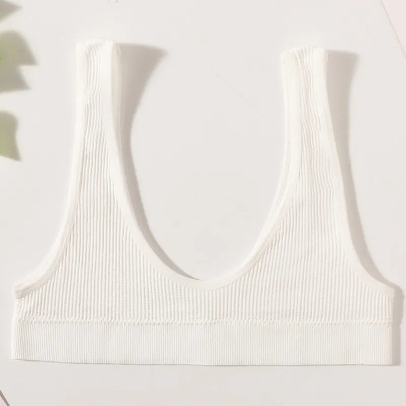 Women Seamless Bras Deep-U Shape Push Up Brassiere Small Cup Bralette