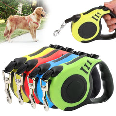 3/5M Dog Leash Durable Automatic Retractable Leashes Cat Puppy Walking Running