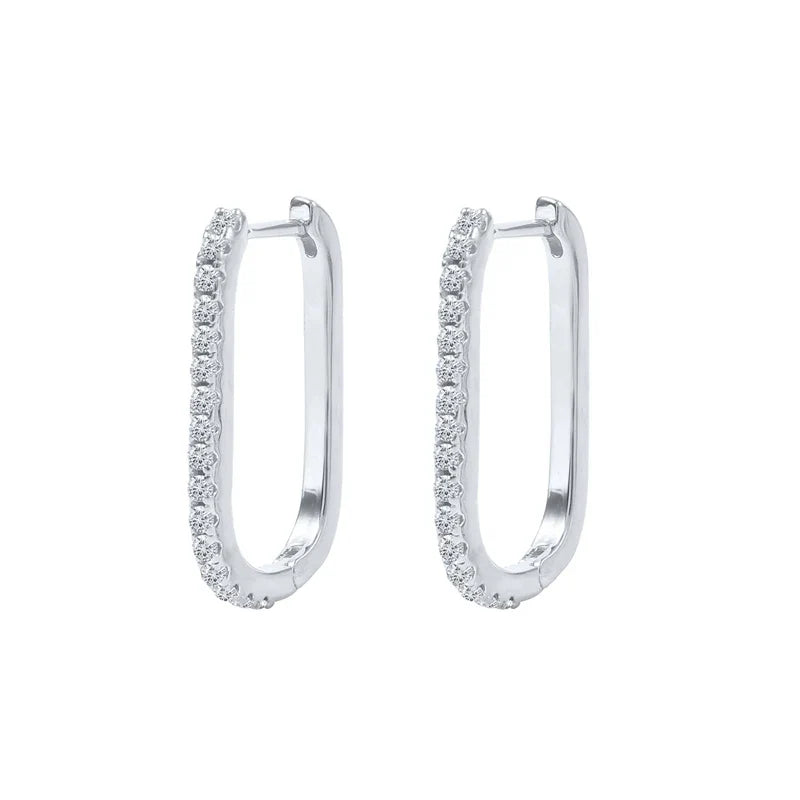 ROXI 925 Sterling Silver Ear Buckle Snake Twisted Round Circle Microinlaid Zirconia Hoop Earrings For Women Pendientes Aro Rojos