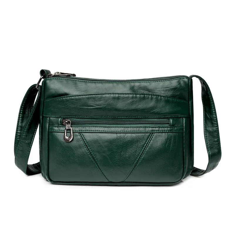 Fashion All-match Solid Color Messenger Bag High Capacity Womens Shoulder Bags