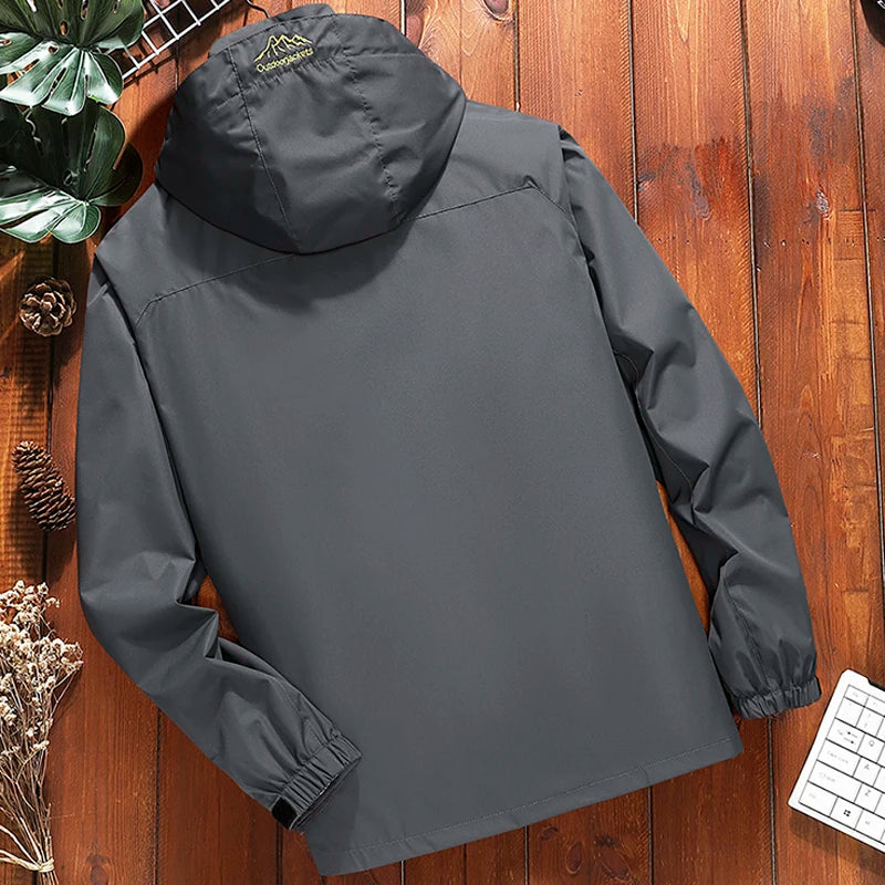 Oversize 6XL 7XL 8XL Men's Streetwear Tactical Softshell Bomber Jacket Male