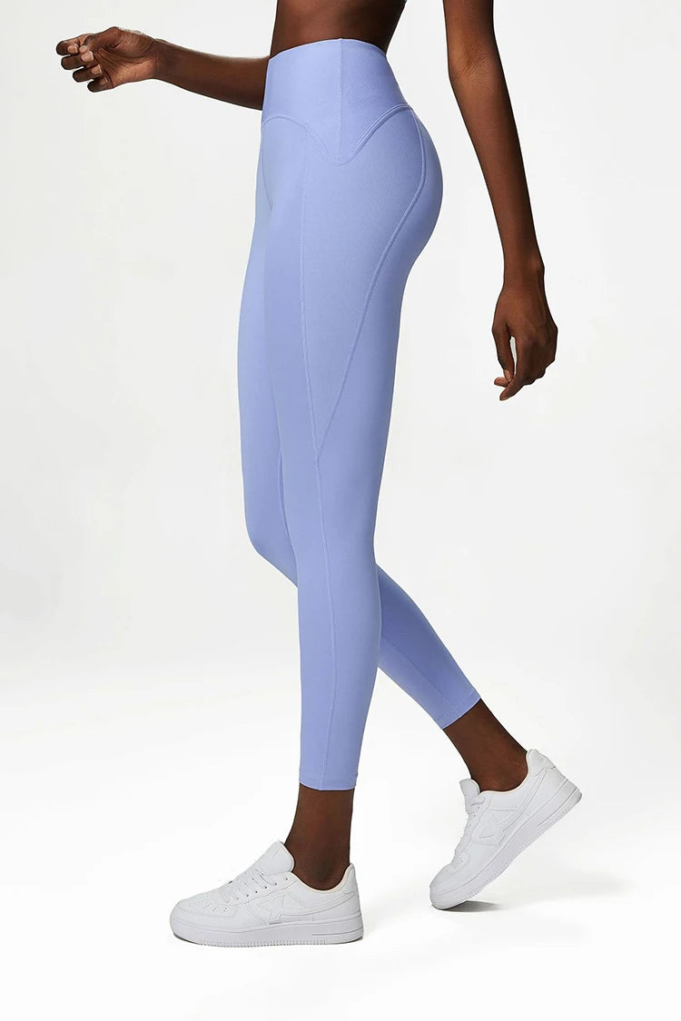Women Yoga Pants Naked Feeling High Stretch Nylon High Waist Leggings Push Up