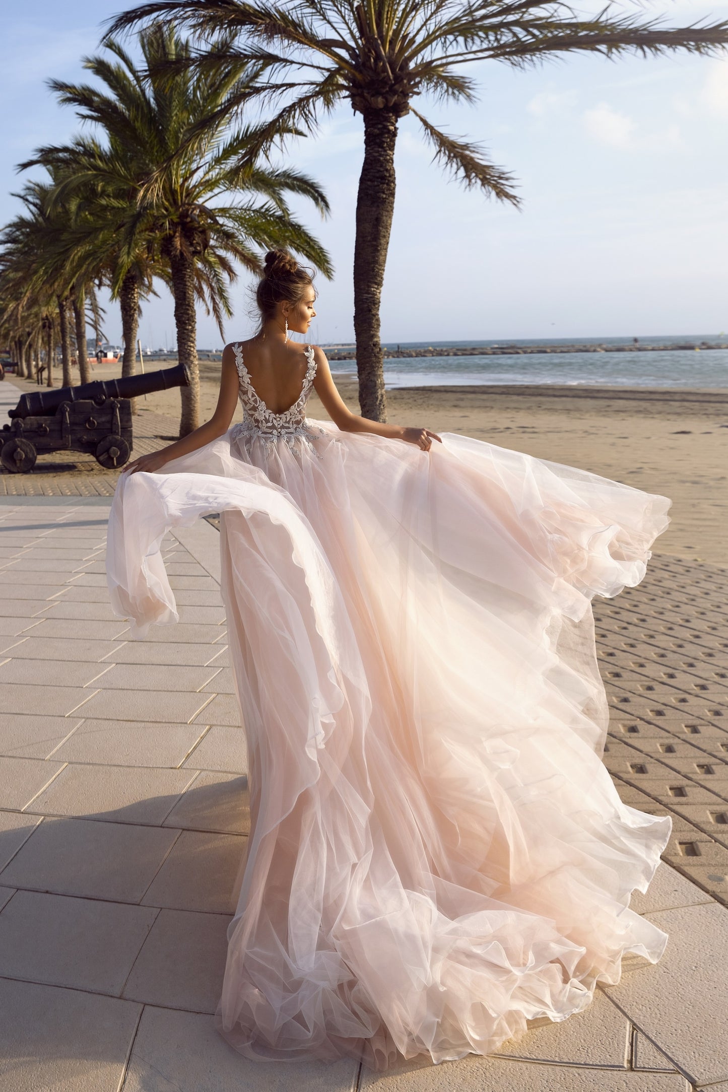 White Bridesmaid Dresses: Wedding Dress Blush Pink Tulle A Line Princess