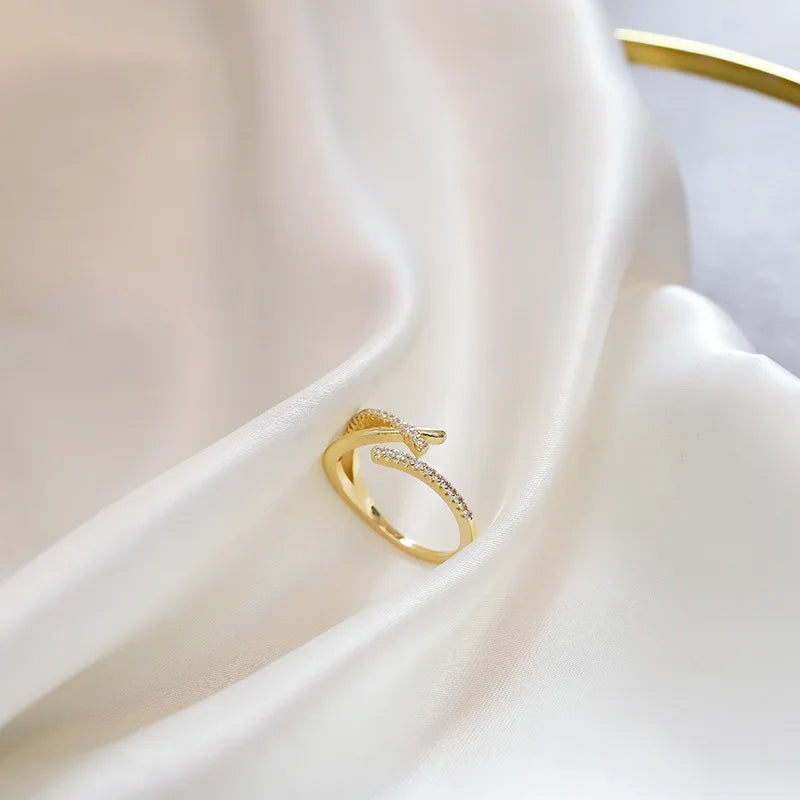Stainless Steel Wedding Rings For Women Adjustable Engagement Women's Ring