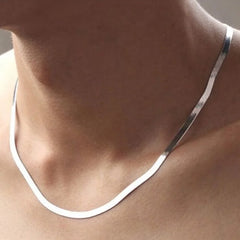 silver 18K Gold 4MM chain Necklace for Women Luxury Jewelry wedding gift choker