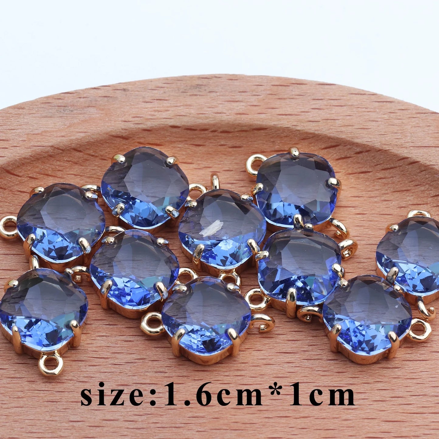 GUFEATHER,10pcs/lot,M438,jewelry accessories,diy bracelet,copper metal,hand made,glass pendant,charms,jewelry making,diy earring
