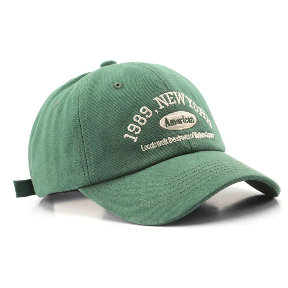 FS Stylish Green Streetwear Baseball Caps For Men Luxury Brand Women Hat Cotton Letter Snapback Hip Hop Cap Gorras Para Mujer