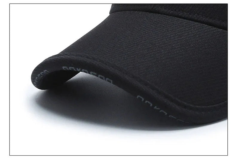 Men Fashion Wild Sunshade Sun Protection Black Baseball Cap For Winter Women Sport Cotton Warm Hats Male Kpop Bone Unisex C35