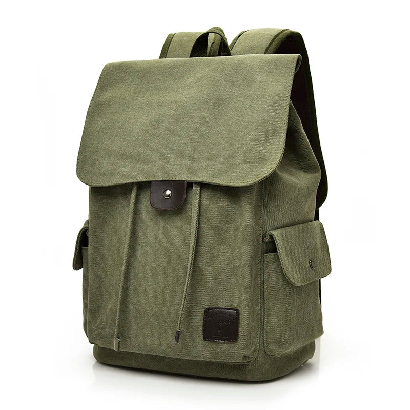 New High Quality Canvas Men Backpack Large Shoulder School Bag Rucksack For Boys Travel Fashion Camping Bags Fashion Simple Bags