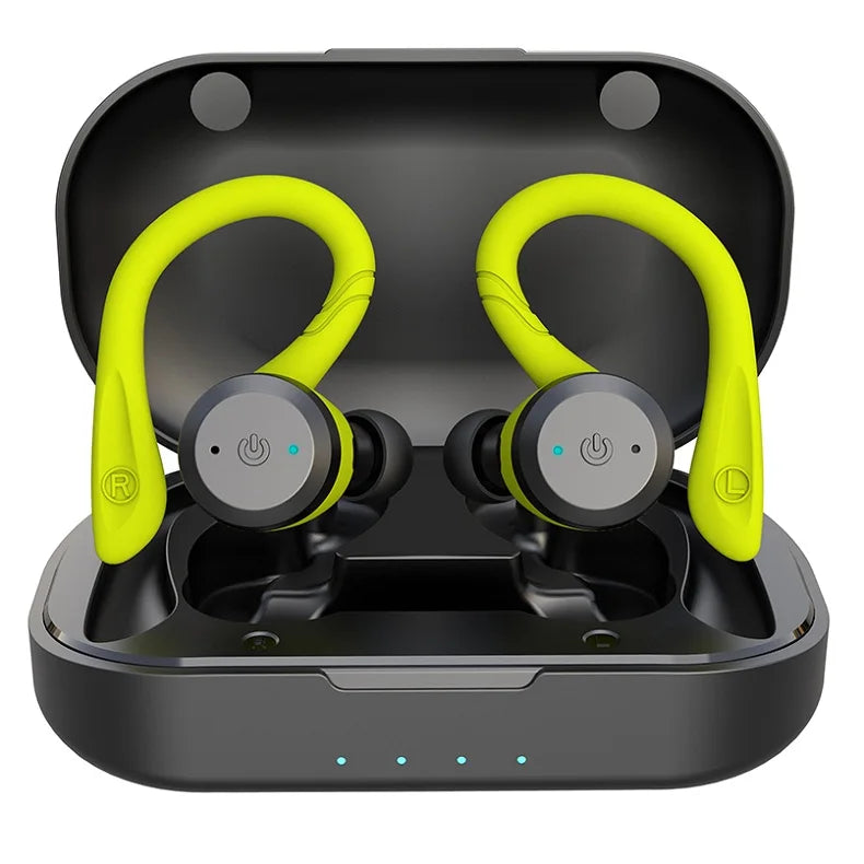 Bluetooth Earphone Dual Wear Style Sport Wireless Headset Earbuds Stereo
