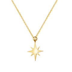 316 L Stainless Steel Necklace For Women Gold Plated Star Pendant Clavicle Necklaces