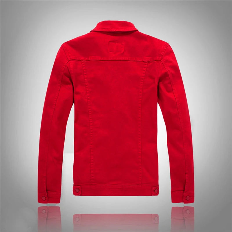 Jeans Coats Jacket Men's Korean Style Spring and Autumn Denim Jacket