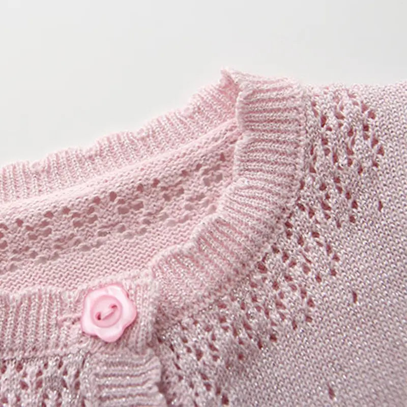 Red Girls Cardigan Sweater Cotton Yellow Open Stitch Girls Jacket Coat Kids Clothes