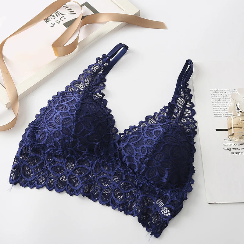 Wireless Bra For Women Padded Push Up Bralette Female Brassiere Soft Backless