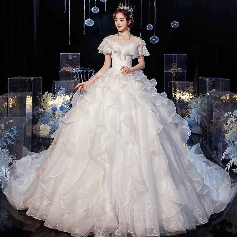 White Bridesmaid Dresses: Wedding Dress Gryffon Luxury Lace Wedding Gown