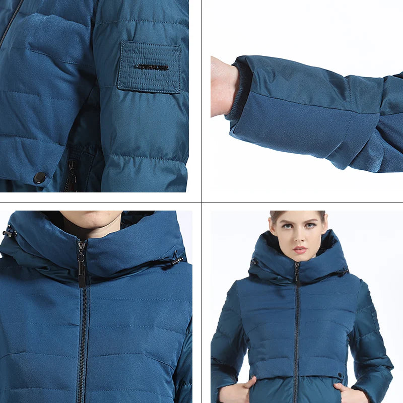 Women Winter Jacket And Coat Slim Long Female Thick Down