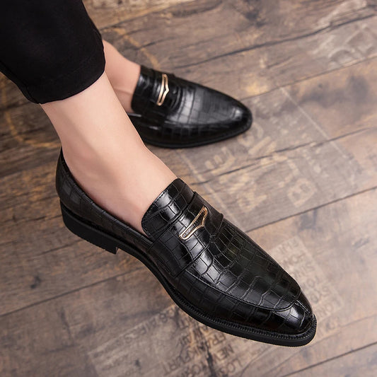 italian shoes casual brands slip on formal luxury shoes dress men loafers