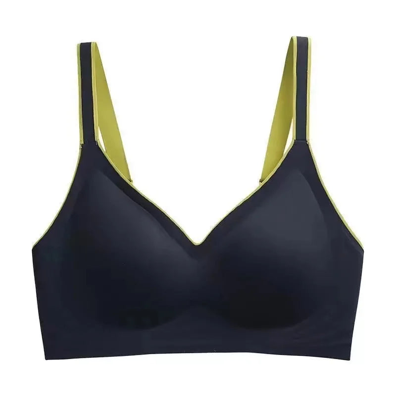 plus size women's underwear seamless no steel ring  bra push-ups comfortable