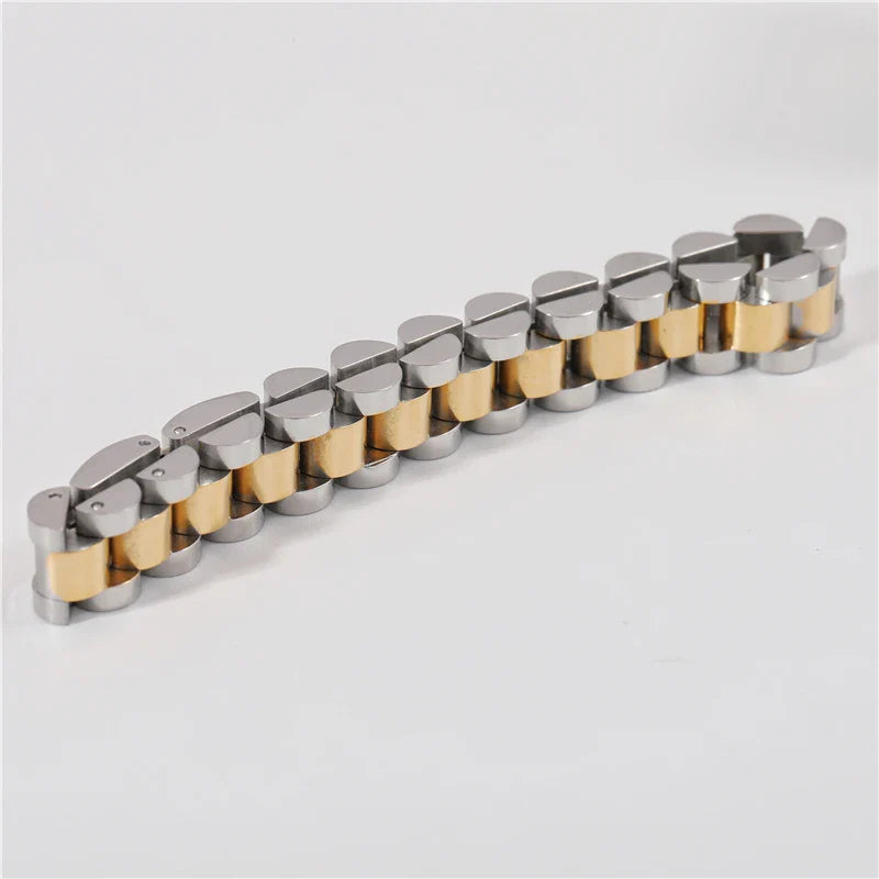 Joolim Jewelry Wholesale Waterproof&No Fade Fashion Chunky Watchband Adjustable Stainless Steel Bracelet High End PVD for Women