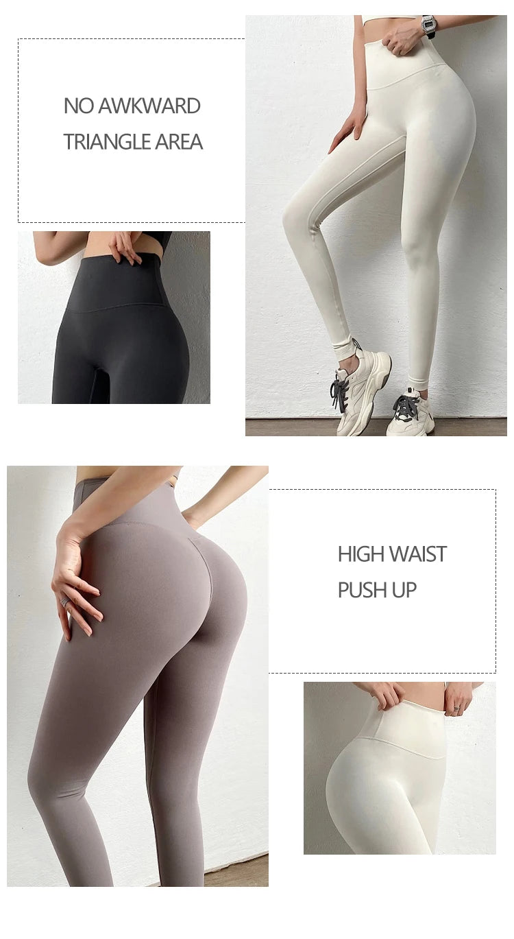 Tights Women Nylon Yoga Pants High Waist Leggings Sport Women Fitness