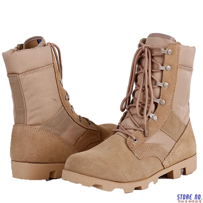 Tactical Boots Men Breathable Camouflage Army Desert Safety Shoes