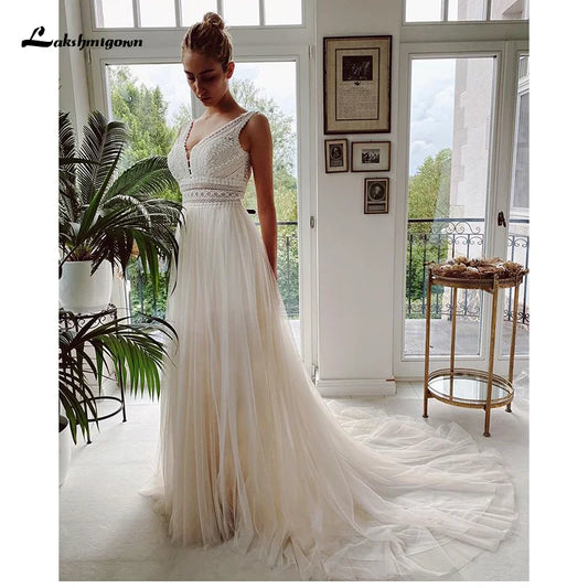 Wedding Dresses Lace Bridal Gowns tulle A-Line Wedding gown