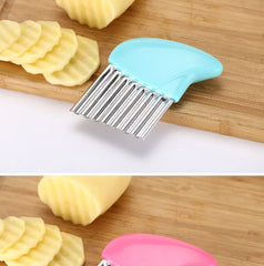 Potato Cutter Chip French Fry Maker Stainless Steel Wavy Knife French Fries Chopper