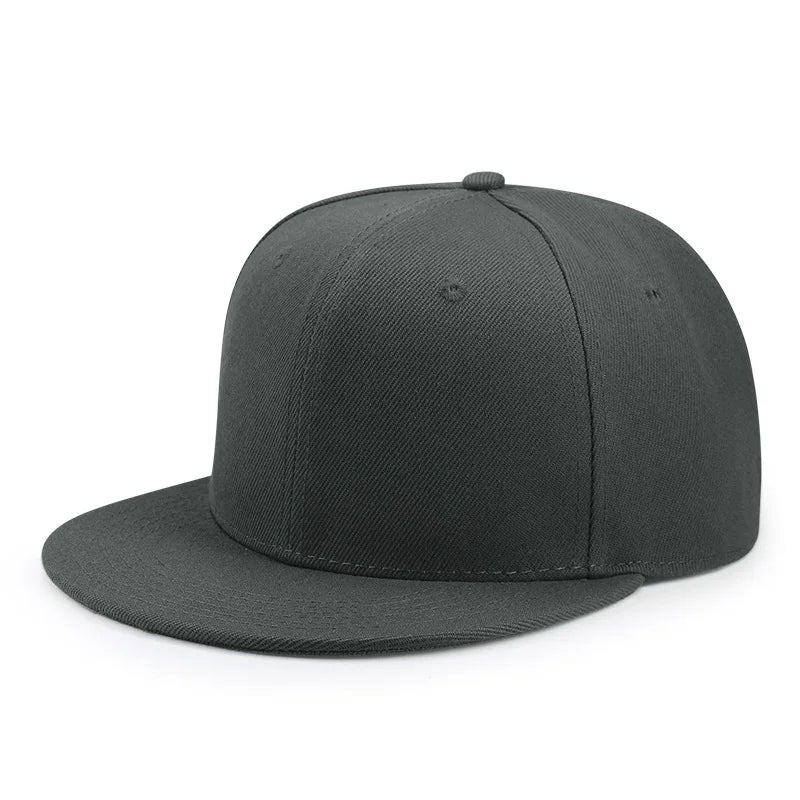 Big Bone Man Plus Size Baseball Caps Adult Flat Peak Hip Hop Fitted Hat Men Women Large Size Snapback Cap size 6 3/4 to size 8