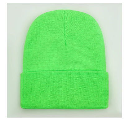Unisex Beanie Autumn Winter Wool Blends Soft Warm Knitted Cap Men Women