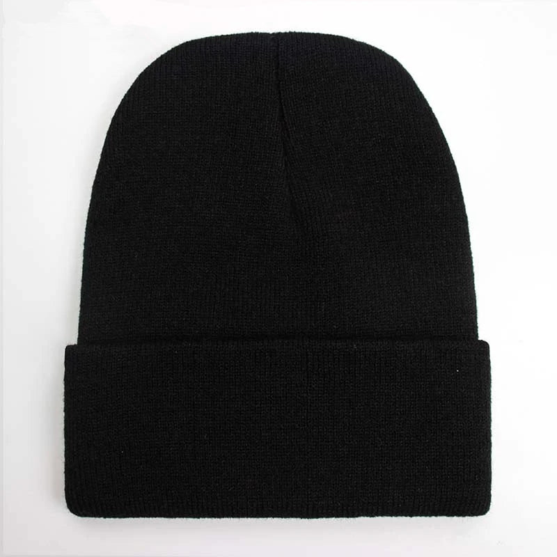 Unisex Beanie Autumn Winter Wool Blends Soft Warm Knitted Cap Men Women