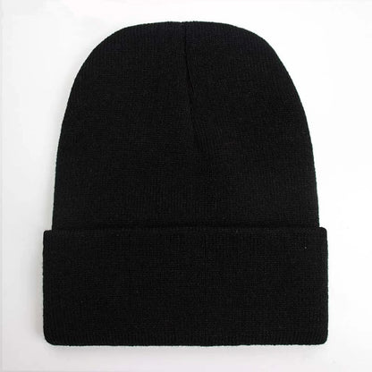Unisex Beanie Autumn Winter Wool Blends Soft Warm Knitted Cap Men Women