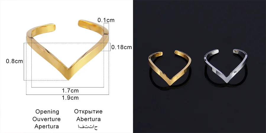 Fashion Euramerican Gold Colour Ring Rings Women Ring Stainless Steel Ring Woman