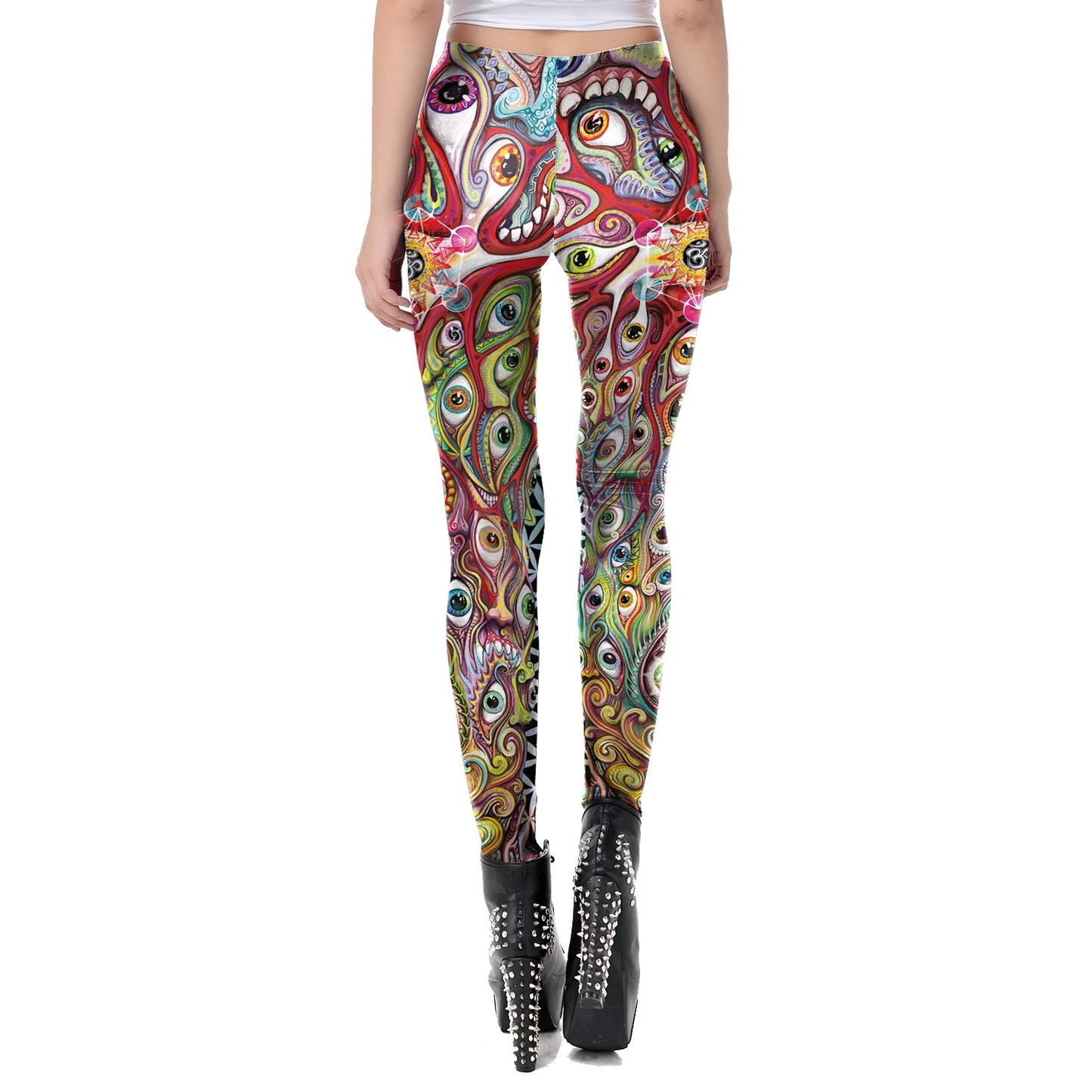 Women Legging 8 Pattern American Cartoon Adventure Time Cute Knitted