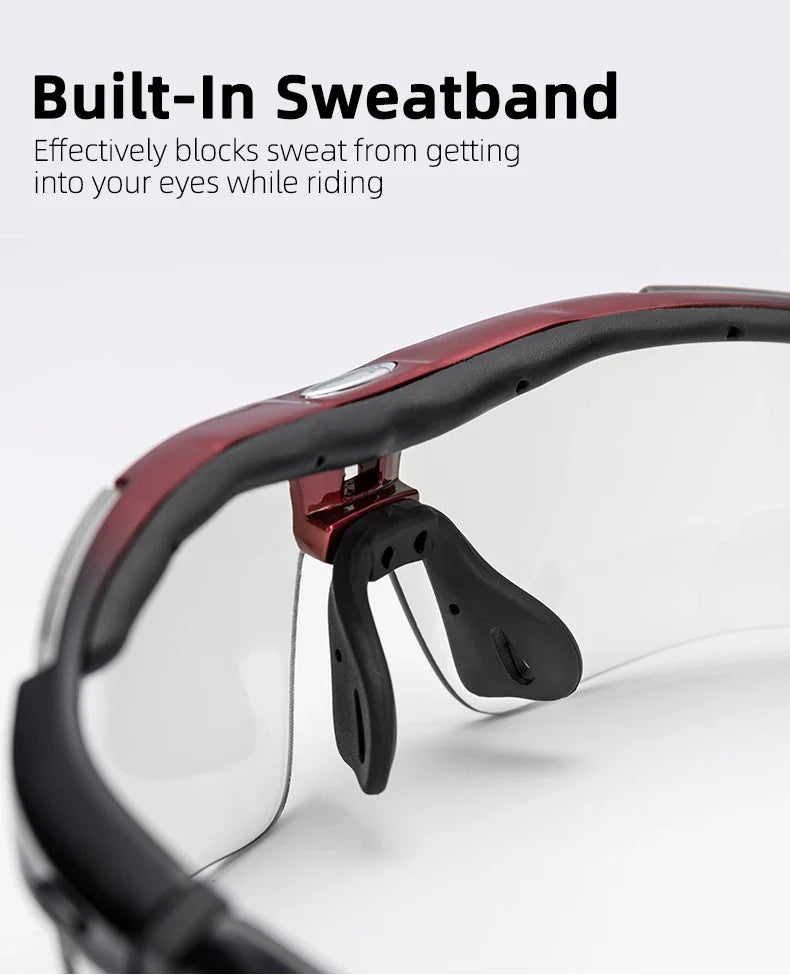 ROCKBROS Cycling Polarized glasses Bike Sunglasses Outdoor Sports Sunglasses MTB PC Goggles Eyewear 5/3 Lens Bicycle Accessory