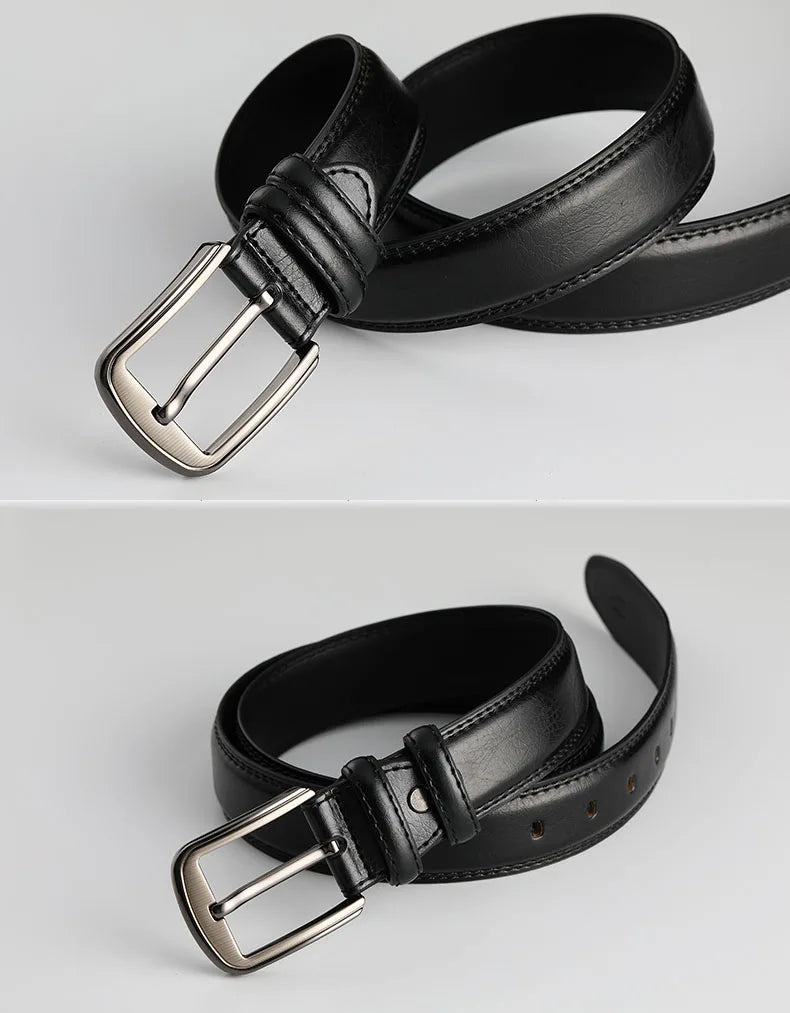 1Pc Deepeel 3.7*110-130cm Men's 2nd Cowskin Leather Belts Male Designer Business Waistband Crafts for Adults Jeans Accessories