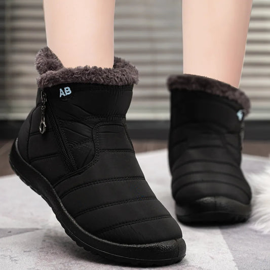 Women Boots Waterproof Snow Boots Female Plush Winter Boots