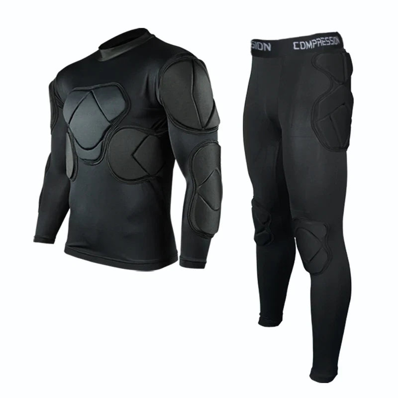 Men's Soccer Goalkeeper Jersey Training Uniform EVA Thick Sponge Protection Football Goalkeeper Uniform Sport Pants