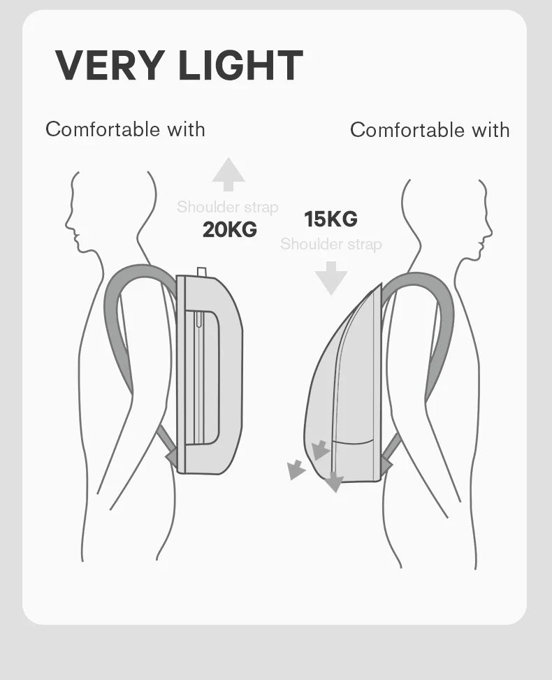 BANGE Slim Men Business Expandable Waterproof 15.6" Laptop Backpack Fashion Male Travel Light Scalable Shoulder Bags for Men