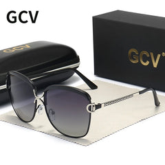 Sunglasses Women Gradient Lens Round Sun Glasses Square Luxury