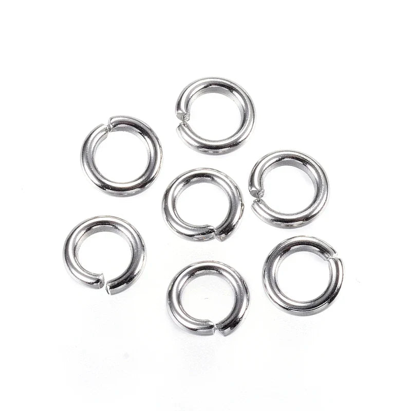 304 Stainless Steel Jump Rings Close Unsoldered Jump Rings for Jewelry Accessories Lovers 4mm 5mm 6mm 7mm 8mm 9mm 10mm