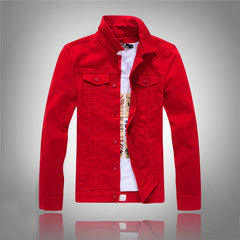 Jeans Coats Jacket Men's Korean Style Spring and Autumn Denim Jacket