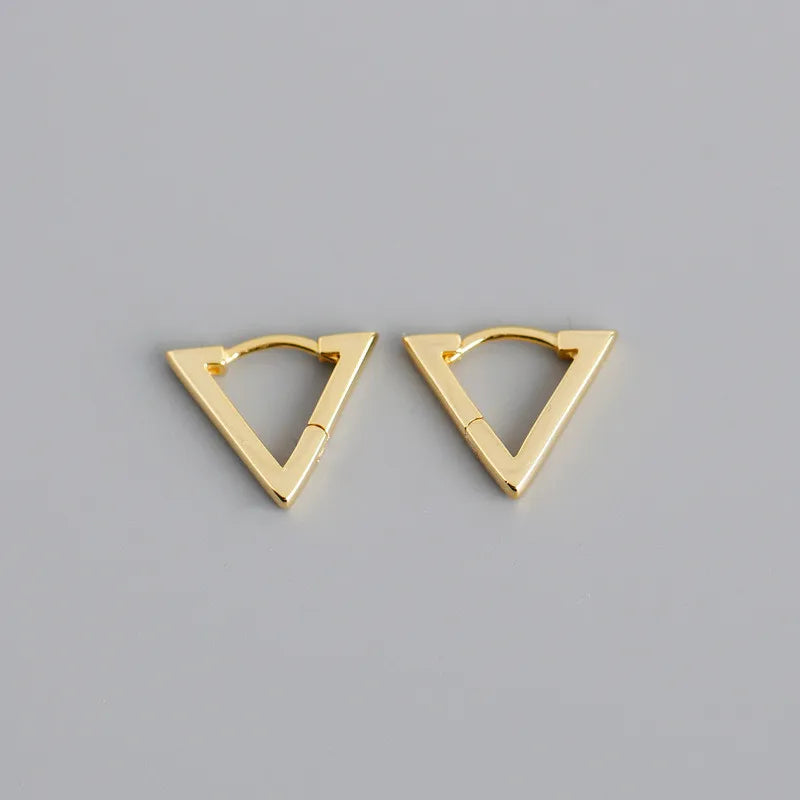 WANTME Real 100% 925 Sterling Silver Punk Hip-Hop Link Chain Gothic Studs Earrings for Fashion Women Jewelry Accessories 2022