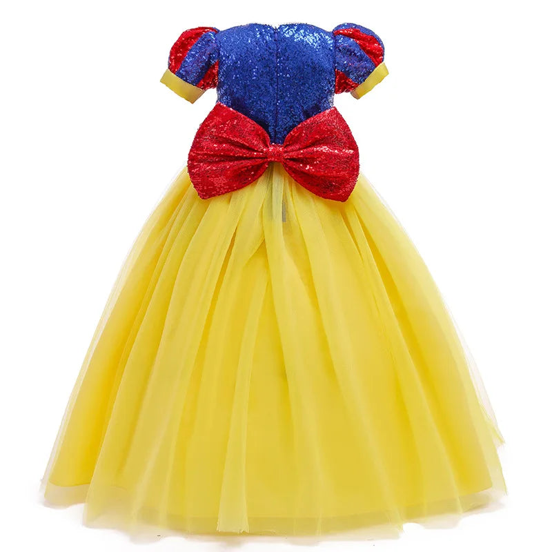 Children Girl Snow White Dress Princess Costume Kids Baby Birthday Halloween Party