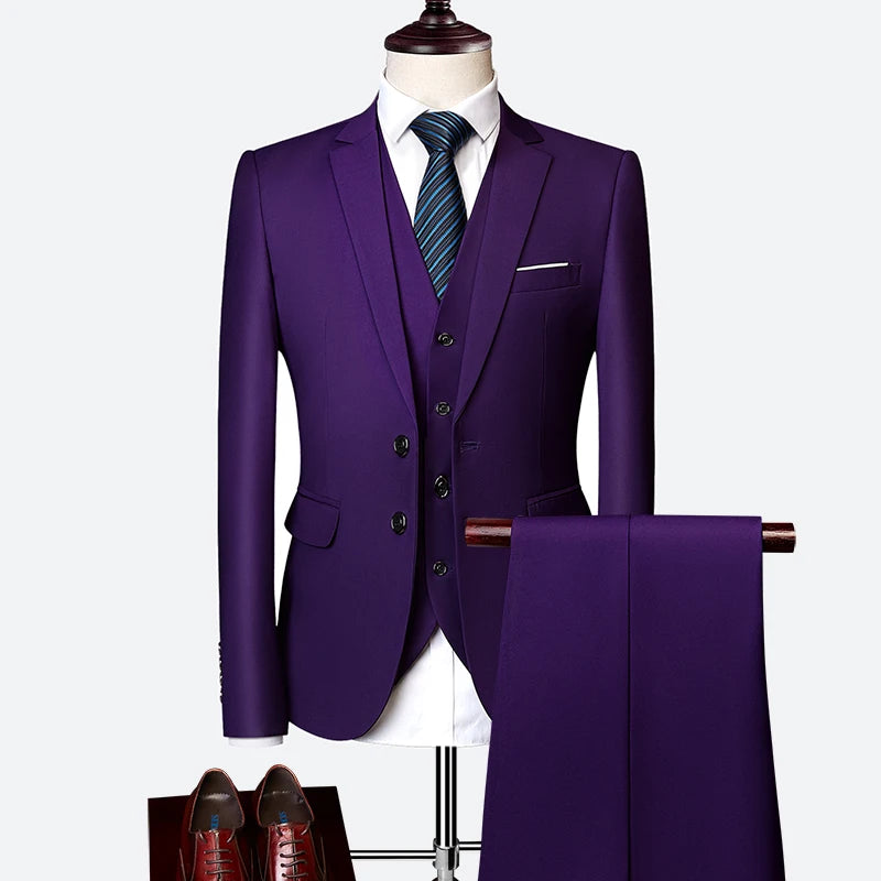 Tuxedo for Mens: Wedding suit men classical Men's Business suit 3 pieces Formal