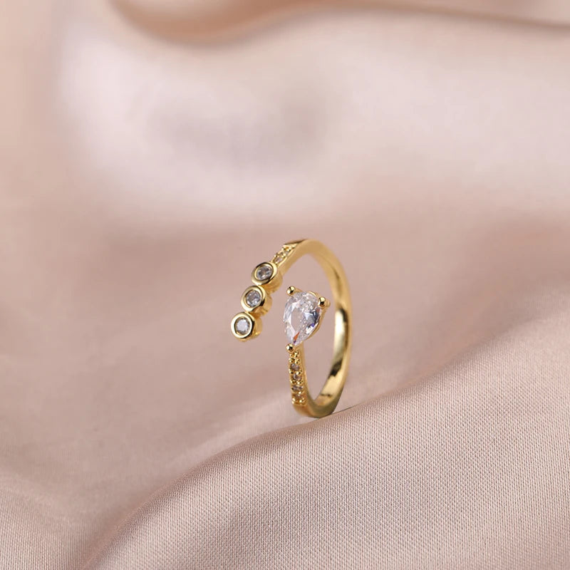 Stainless Steel Wedding Rings For Women Adjustable Engagement Women's Ring